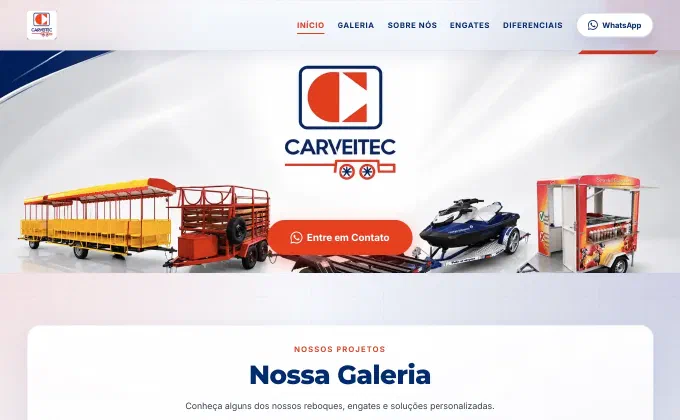 Prévia do site Carveitec