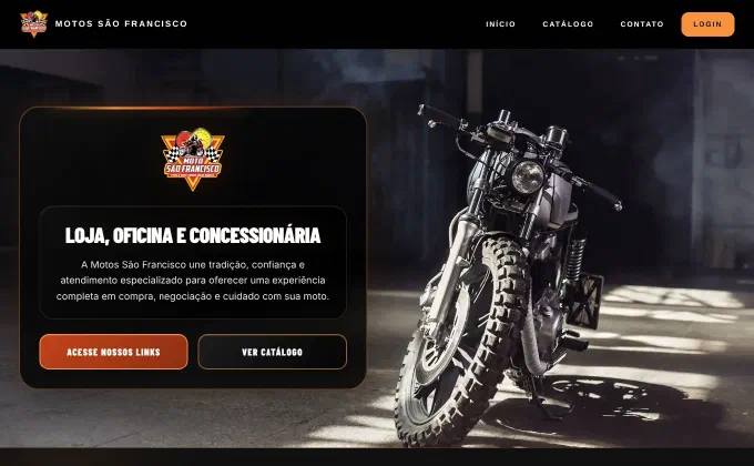 Prévia do site Motos São Francisco